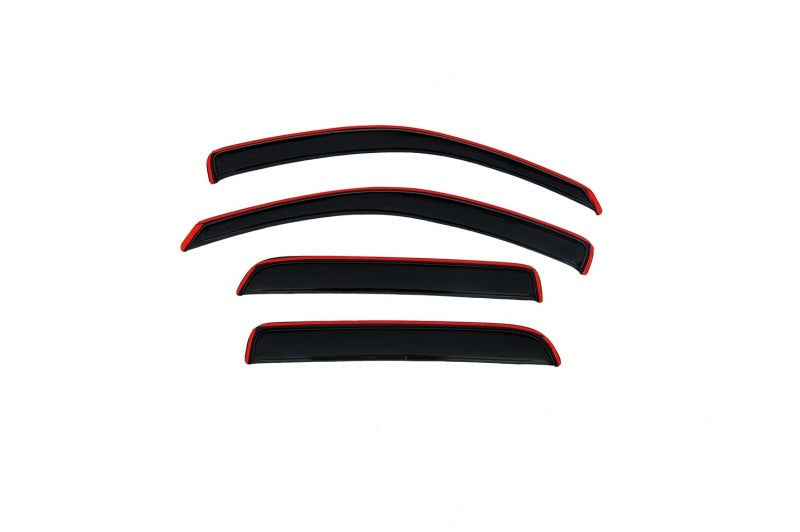 AVS 05-11 Dodge Dakota Quad Cab Ventvisor In-Channel Front & Rear Window Deflectors 4pc - Smoke - GTR Auto