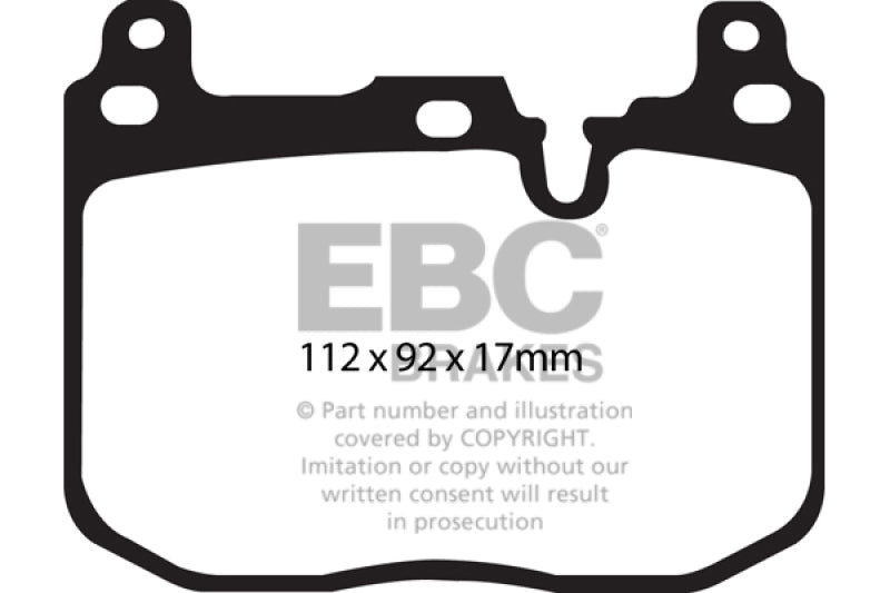 EBC 14+ BMW i8 1.5 Turbo/Electric Yellowstuff Front Brake Pads - GTR Auto