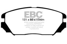 Load image into Gallery viewer, EBC 08-09 Hyundai Azera 3.3 Ultimax2 Front Brake Pads UD1125