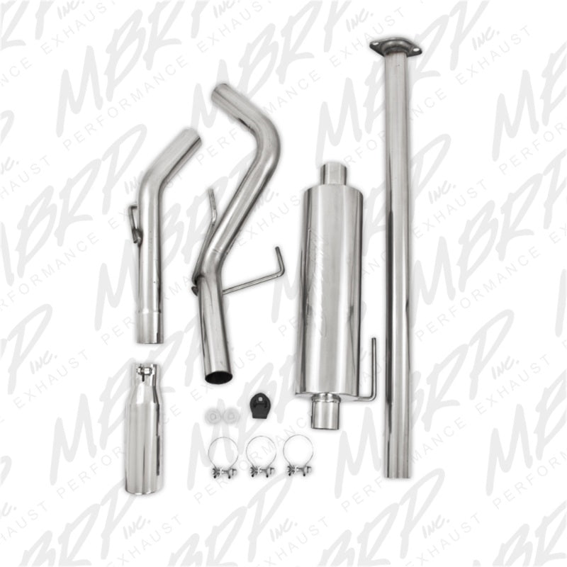 MBRP 05-13 Toyota Tacoma 4.0L EC/CC Cat Back Single Exit Aluminized Exhaust - GTR Auto