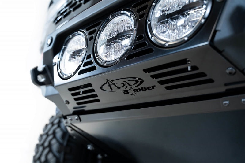 Addictive Desert Designs 21-22 Ford Bronco Bomber Front Bumper (w/ 3 Rigid 360 Mounts) - GTR Auto