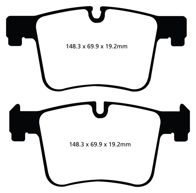 EBC 11+ BMW X3 2.0 Turbo (F25) Yellowstuff Front Brake Pads - GTR Auto