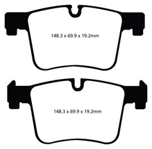 Load image into Gallery viewer, EBC 11+ BMW X3 2.0 Turbo (F25) Yellowstuff Front Brake Pads - GTR Auto