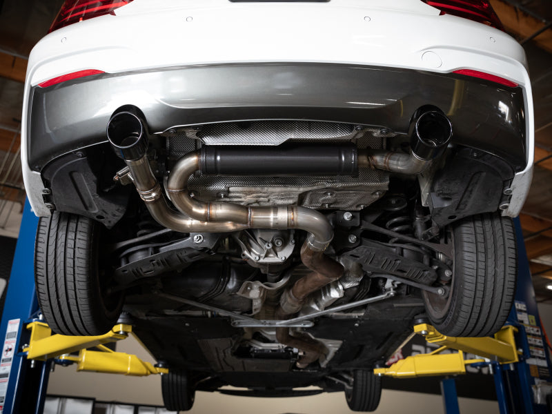 aFe MACHForce XP 3in to 2.5in 304 SS Axle-Back Exhaust w/ Black Tips 14-16 BMW M235i - GTR Auto