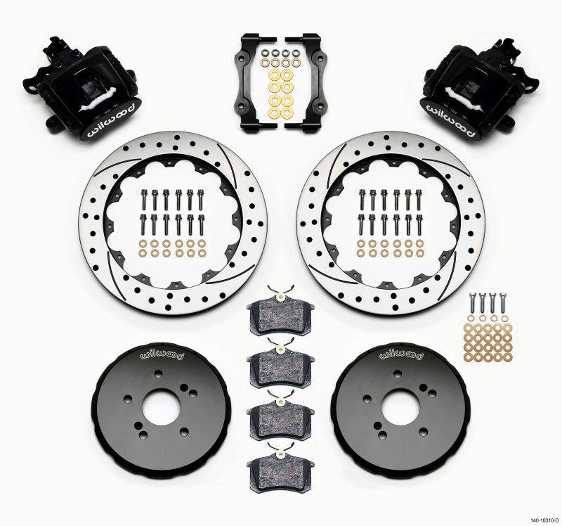 Wilwood Combination Parking Brake Rear Kit 12.88in Drilled Honda S2000 - GTR Auto