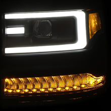 Load image into Gallery viewer, ANZO 16-17 Chevy Silverado 1500 Prjctr. Headlight Plank Styl. w/Amber (Only Work w/HID Equip. Truck) - GTR Auto