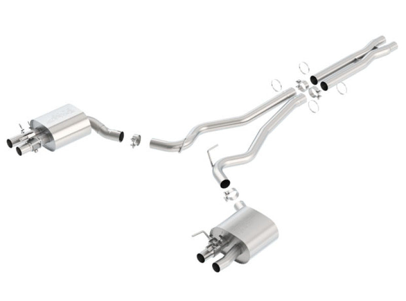 Borla 15-16 Ford Mustang Shelby GT350 5.2L ATAK Cat Back Exhaust (Uses Factory Valence) - GTR Auto