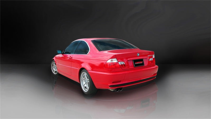 Corsa 2001-2006 BMW 325i/ci Convertible E46 Black Sport Axle-Back Exhaust - GTR Auto