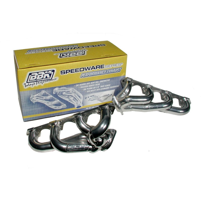 BBK 87-95 Ford F150 Truck 5.0 302 Shorty Unequal Length Exhaust Headers - 1-5/8 Titanium Ceramic - GTR Auto
