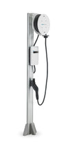Load image into Gallery viewer, EvoCharge iEVSE Plus Single Port Pedestal w/22ft EvoReel
