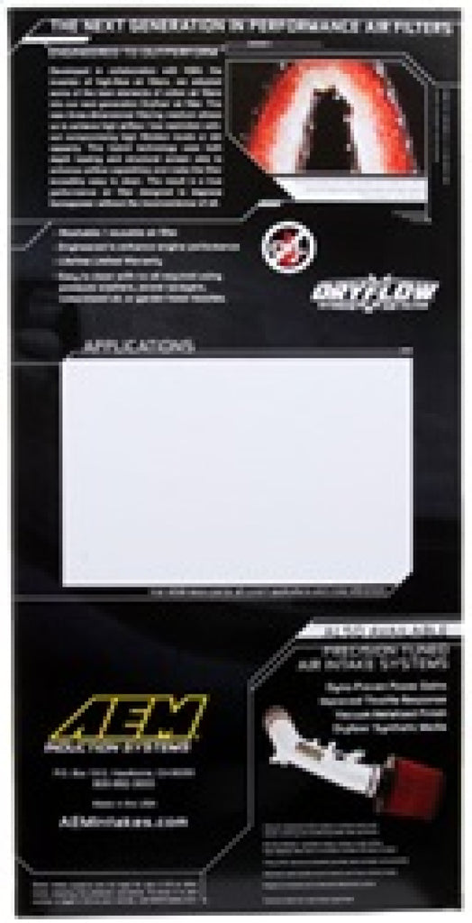 AEM 98-10 Mercedes C/CLK/E/GL/ML/R/S/SL Class Dryflow Panel Air Filter - GTR Auto