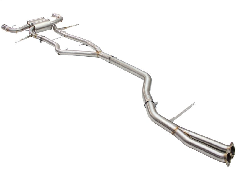 aFe MACHForce XP SS-304 Polish Tip 3.0in-2.5in Dia Cat Back Exhaust 11-13 BMW 335i (E90/E92) 3.0L - GTR Auto