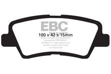 Load image into Gallery viewer, EBC 12 Hyundai Elantra 1.8 Yellowstuff Rear Brake Pads DP41875R