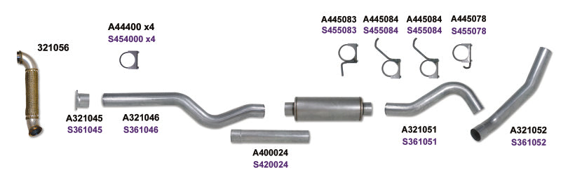 Diamond Eye KIT 4in Catback Single w/ TDP SS 04-05 Chevy/GMC 6.6L Duramax 2500/3500 - GTR Auto