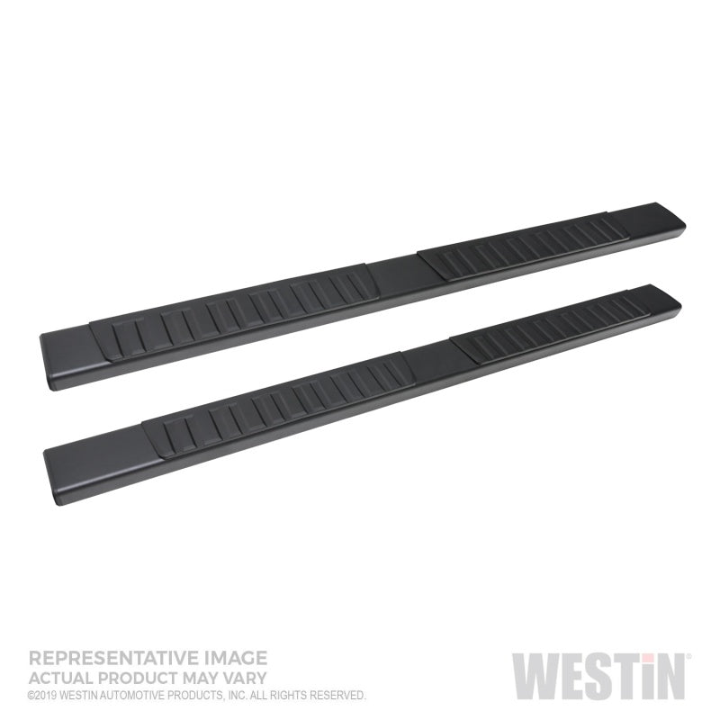 Westin 19-22 Chevrolet Silverado 1500 DC (Excl. 2019 LD/Limited) R7 Nerf Step Bars - Black - GTR Auto