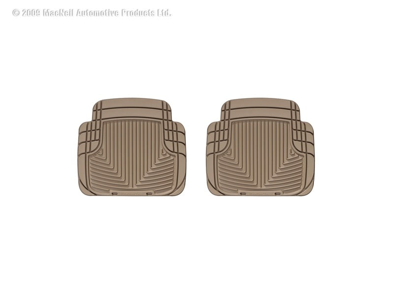 WeatherTech 99 BMW M3 Convertible Rear Rubber Mats - Tan - GTR Auto