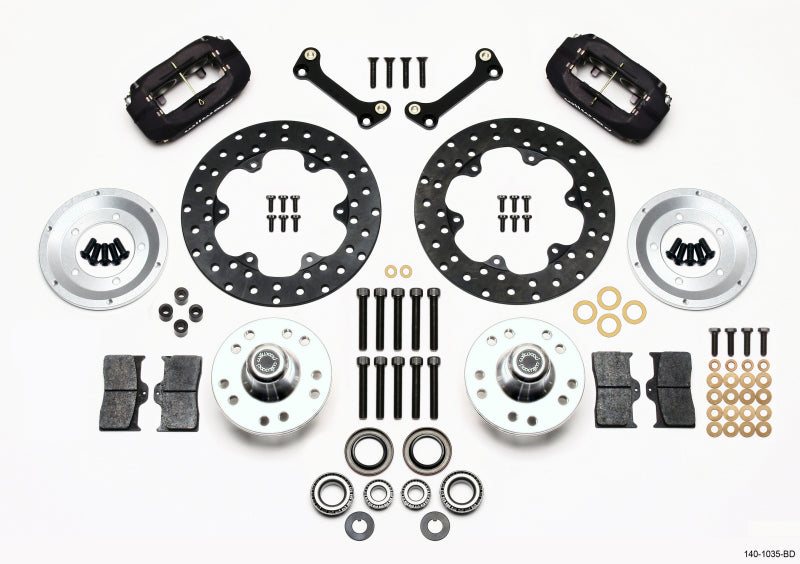 Wilwood Forged Dynalite Front Drag Kit Drilled Rotor 82-92 Camaro/Firebird - GTR Auto