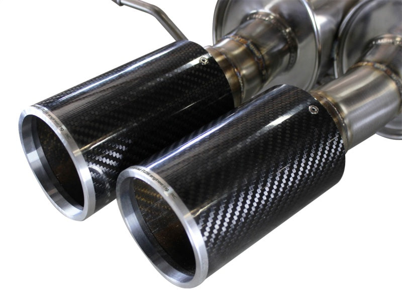 aFe MACHForce XP Exhaust 304SS Cat-Back w/ Carbon Fiber Tips 12-13 BMW M5 (F10) V8 4.4L (tt) - GTR Auto