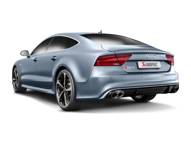 Akrapovic 14-17 Audi RS7 Sportback (C7) Evolution Line Cat Back (Titanium) w/ Carbon Tips - GTR Auto