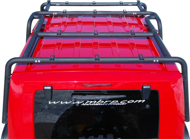 MBRP 07-10 Jeep Wrangler JK Front Roof Rack Extension (2 Door) Black Coated - GTR Auto