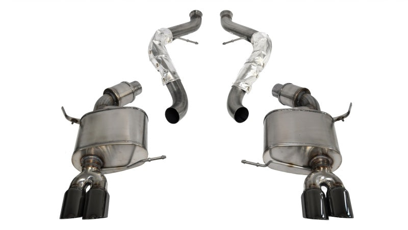 Corsa 2008-2012 BMW M3 E90 Black Sport Cat-Back Exhaust - GTR Auto
