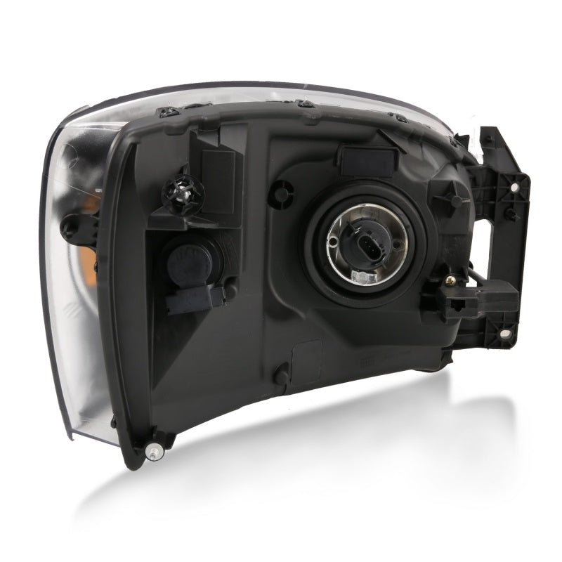 ANZO 2006-2009 Dodge Ram 1500 Crystal Headlight  Black Amber - GTR Auto