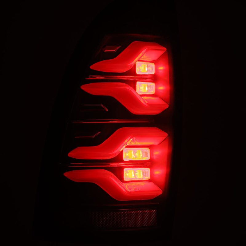 AlphaRex 05-15 Toyota Tacoma LUXX LED Taillights Blk w/Activ Light/Seq Signal - GTR Auto