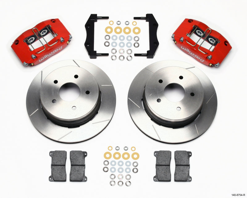 Wilwood Dynapro Radial Rear Kit 12.19in Drilled Red 2004-2006 Pontiac GTO - GTR Auto