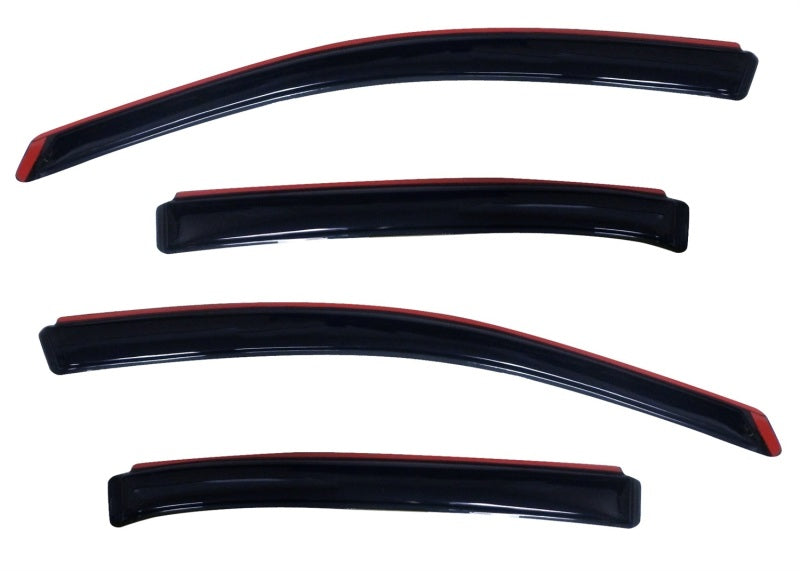 AVS 10-18 Ford Taurus Ventvisor In-Channel Front & Rear Window Deflectors 4pc - Smoke - GTR Auto
