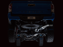 Load image into Gallery viewer, AWE Tuning 16-22 Toyota Tacoma 0FG Cat-Back Exhaust w/ BashGuard - Dual Diamond Black Tips
