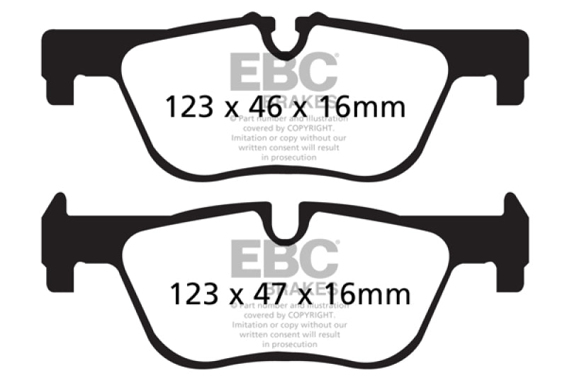 EBC 14+ BMW 228 Coupe 2.0 Turbo ATE calipers Redstuff Rear Brake Pads - GTR Auto