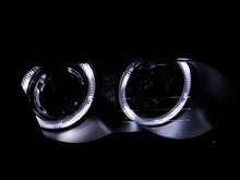 Load image into Gallery viewer, ANZO 1999-2001 BMW 3 Series E46 Projector Headlights w/ Halo Black (CCFL) - GTR Auto