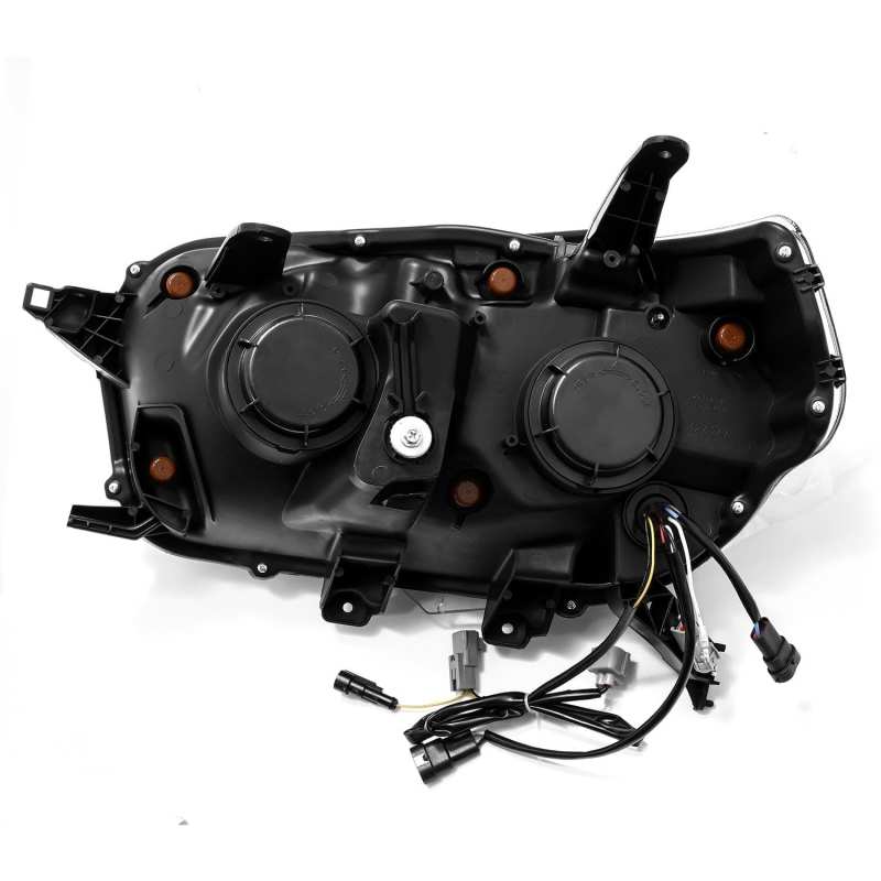 AlphaRex 10-13 Toyota 4Runner NOVA LED Proj Headlights Plank Style Alpha Black w/Seq Signal/DRL - GTR Auto