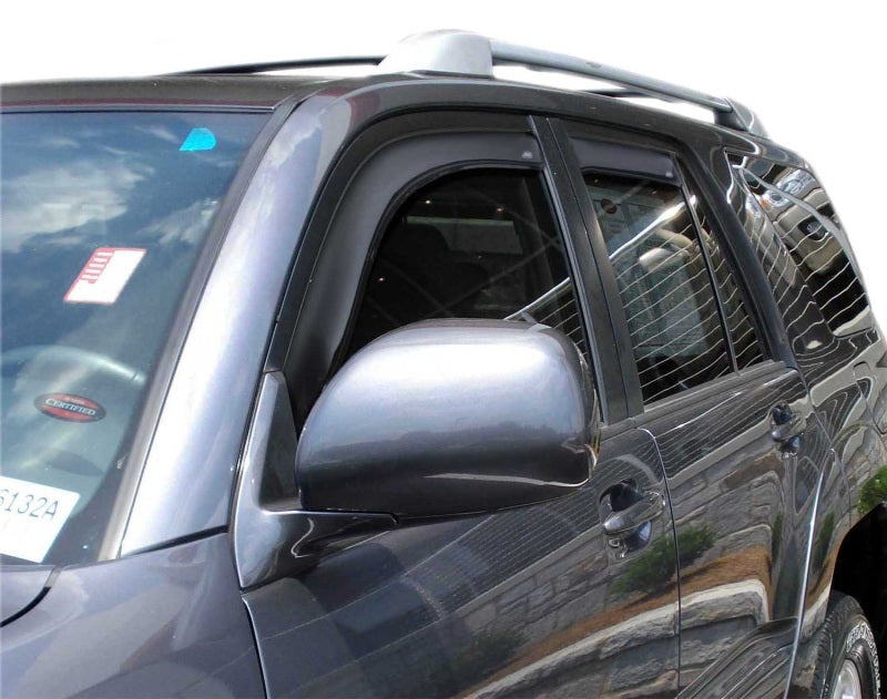 AVS 03-09 Toyota 4Runner Ventvisor In-Channel Front & Rear Window Deflectors 4pc - Smoke - GTR Auto