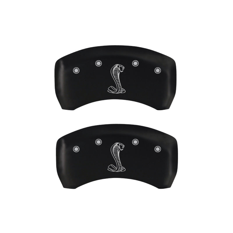 MGP Rear set 2 Caliper Covers Engraved Rear Tiffany Snake Red finish silver ch 10010RSNKRD