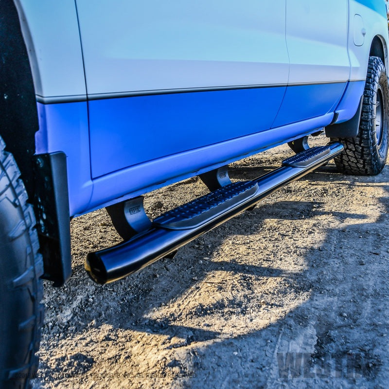 Westin 2019 Chevrolet Silverado/Sierra 1500 Crew Cab Non LD PRO TRAXX 5 Oval Nerf Step Bars - Black - GTR Auto