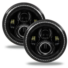 Load image into Gallery viewer, Oracle 7in High Powered LED Headlights - Black Bezel - Dynamic - Dynamic