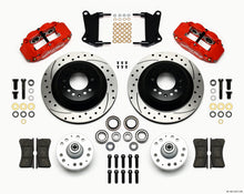 Load image into Gallery viewer, Wilwood Narrow Superlite 6R Front Hub &amp; 1PC Rtr Kit 12.88in Drilled -Red 67-69 Camaro 64-72 Nova - GTR Auto