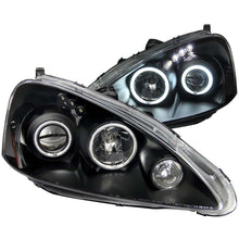Load image into Gallery viewer, ANZO 2005-2006 Acura RSX Projector Headlights w/ Halo Black - GTR Auto