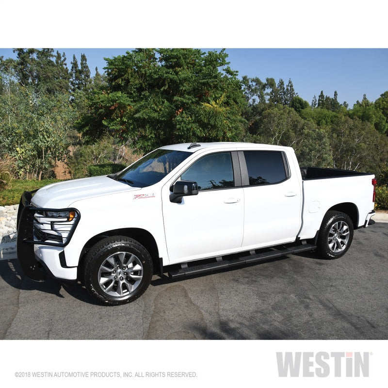 Westin 2019 Chevrolet Silverado/Sierra 1500 Crew Cab (5.5ft) R5 Modular Nerf Step Bars - Black - GTR Auto