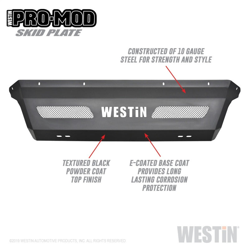 Westin 11-16 Ford F-250/350/450/550 Pro-Mod Skid Plate - Tex. Blk - GTR Auto