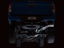 Load image into Gallery viewer, AWE Tuning 16-22 Toyota Tacoma 0FG Cat-Back Exhaust w/ BashGuard - Dual Chrome Silver Tips