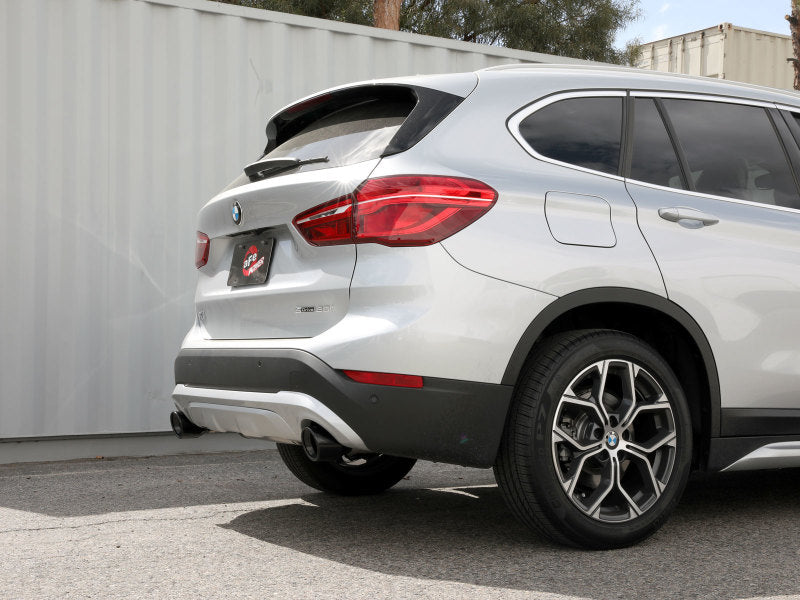 aFe MACHForce XP Exhausts Axle-Back 15-21 BMW X1 2.0L (t) (SS w/Black Tips) - GTR Auto