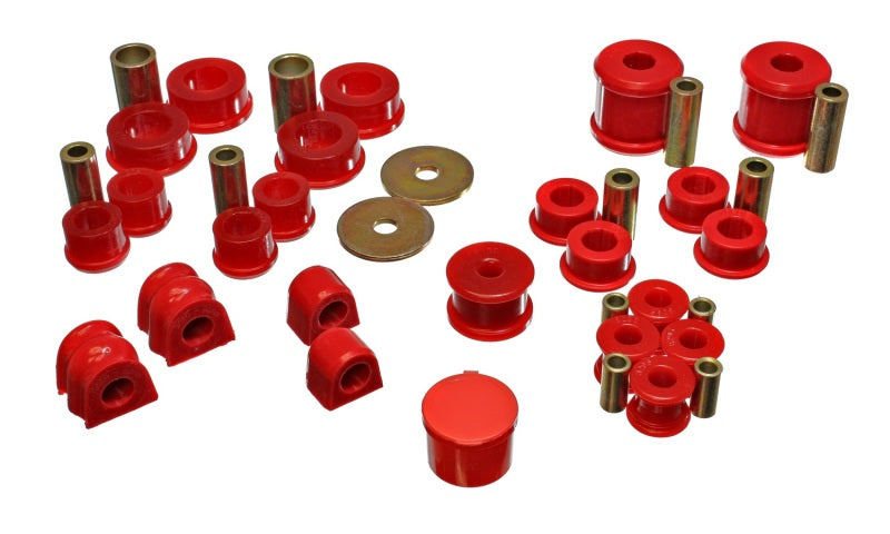 Energy Suspension 02-06 Subaru Impreza/WRX Red Hyper-Flex Master Bushing Set - GTR Auto
