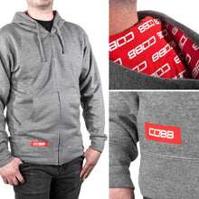 Load image into Gallery viewer, Cobb Grey Zippered Hoodie - Size XX-Large