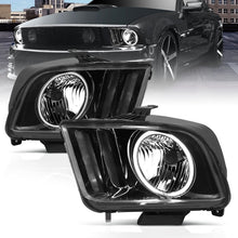 Load image into Gallery viewer, ANZO 2005-2009 Ford Mustang Crystal Headlights w/ Halo Black (CCFL) - GTR Auto