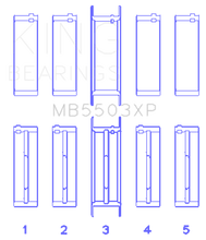 Load image into Gallery viewer, King Engine Bearings Ford V8 351ci 5.8L 16V (Size STD) Performance Main Bearing Set