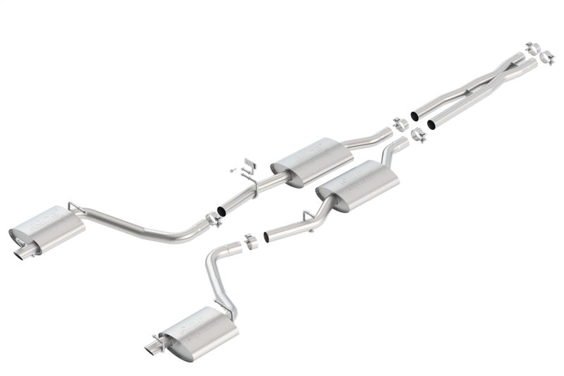 Borla 15-16 Dodge Charger 3.6L V6 ATAK Cat Back Exhaust (Uses Factory Valence) - GTR Auto