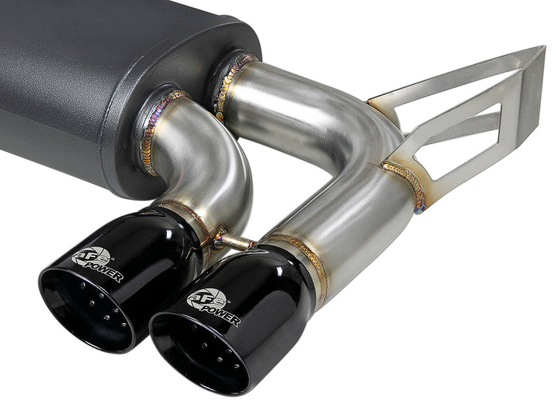 aFe MACH ForceXP 2.5 IN 304 Stainless Steel Cat-Back Exhaust System w/ Black Tips 01-06 BMW M3 (E46) - GTR Auto