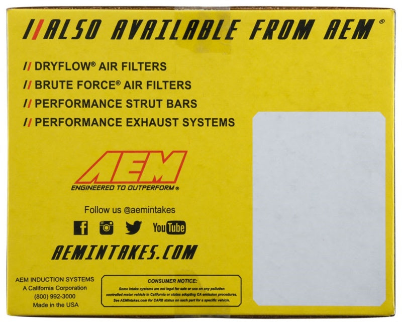 AEM C.A.S 18-19 Subaru Forester 2.5L F/I Cold Air Intake System - GTR Auto